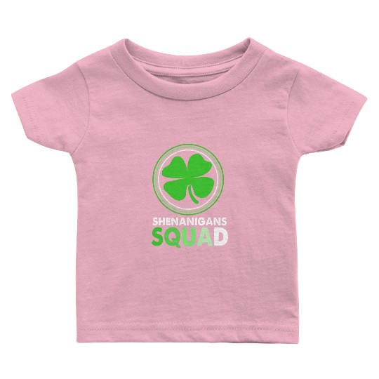 St Patrick Day Clover Shenanigans Squad Baby T Shirts