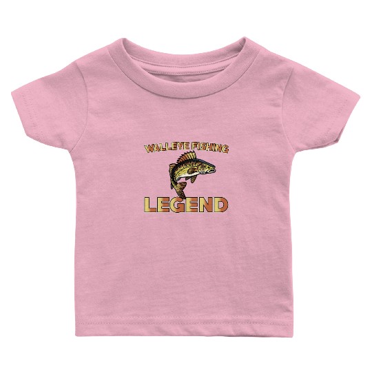 Great Walleye Fishing Legend Baby T Shirts