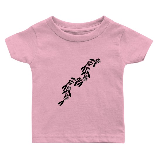 row koi fish nishikigoi Baby T Shirts