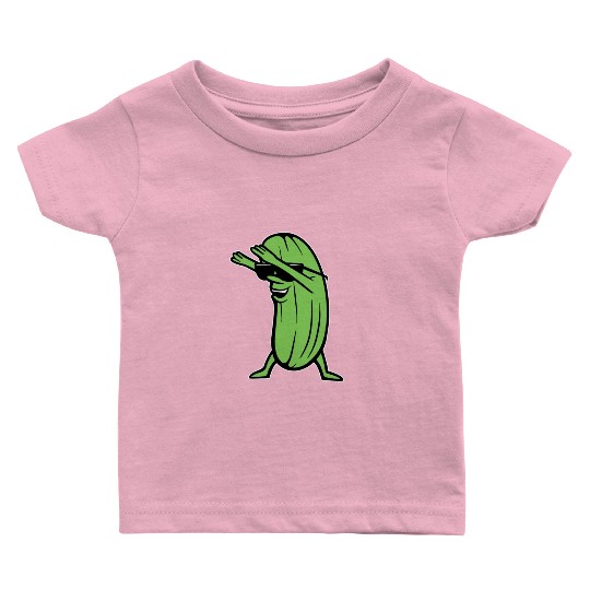 Dabbing Pickle Baby T Shirts