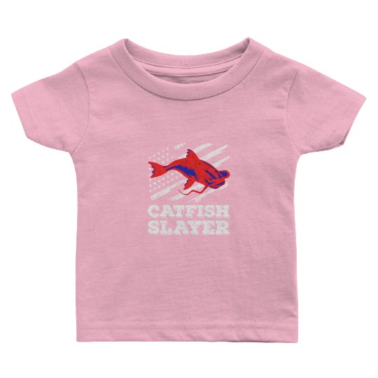 Catfish Slayer - Wels Catfish Hunter Baby T Shirts