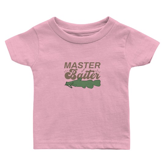 Master Baiter - Wels Catfish Hunter Baby T Shirts