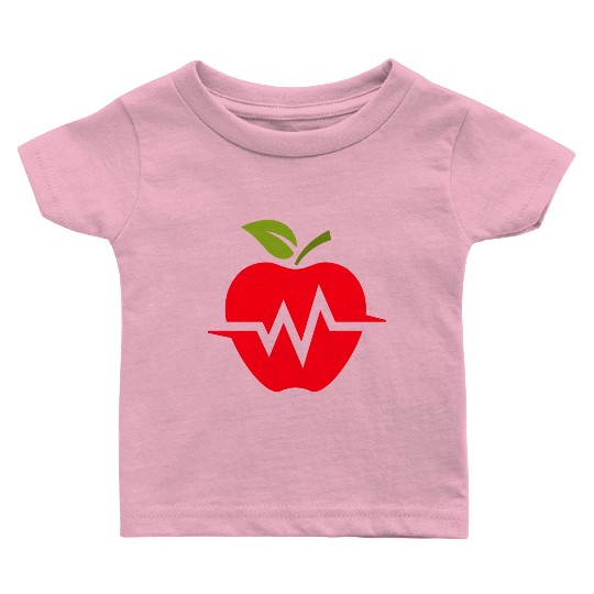 heart rate of an apple Baby T Shirts