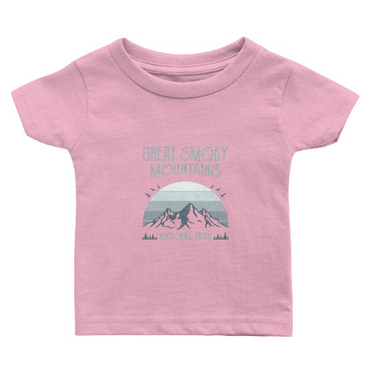 Great Smoky Mountains Vintage National Park Baby T Shirts