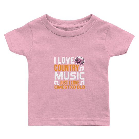 I love Country Music Baby T Shirts