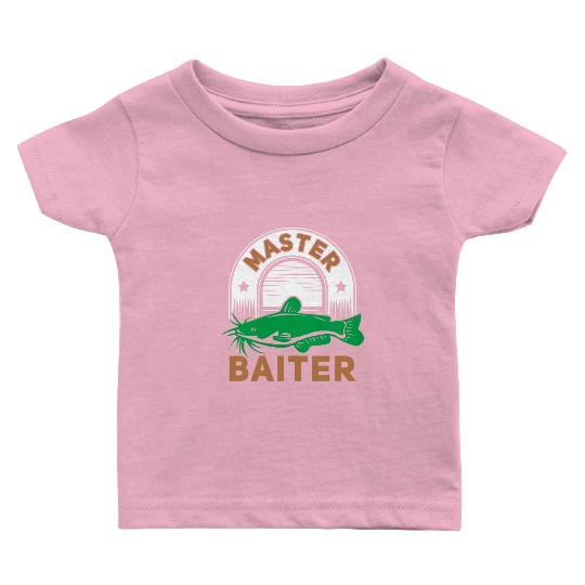 Master Baiter - Wels Catfish Hunter Baby T Shirts