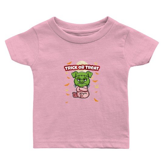 Trick Or Treat Scary Creepy Halloween Monster Baby T Shirts