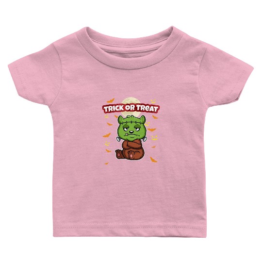 Trick Or Treat Scary Creepy Halloween Monster Baby T Shirts