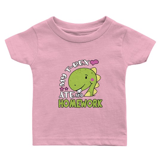 Tyrannosaurus Back to School TRex for Kids TRex At Baby T Shirts