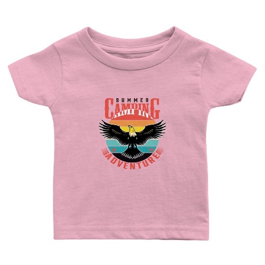 summer camping adventure Baby T Shirts