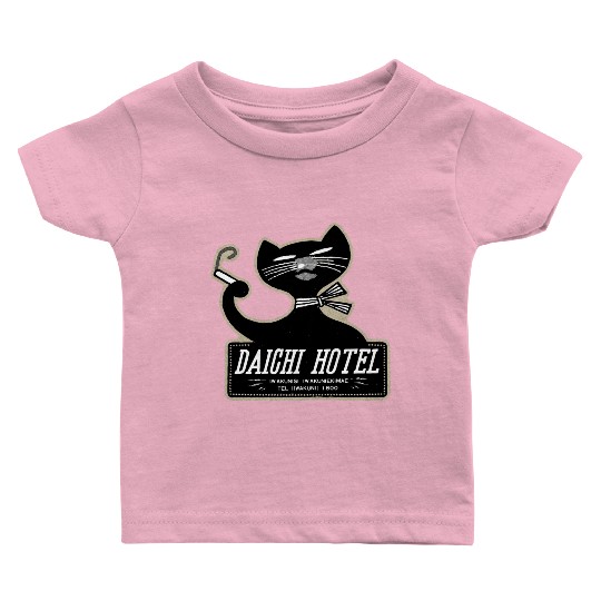 Vintage Japanese Cat Brand Hotel Baby T Shirts