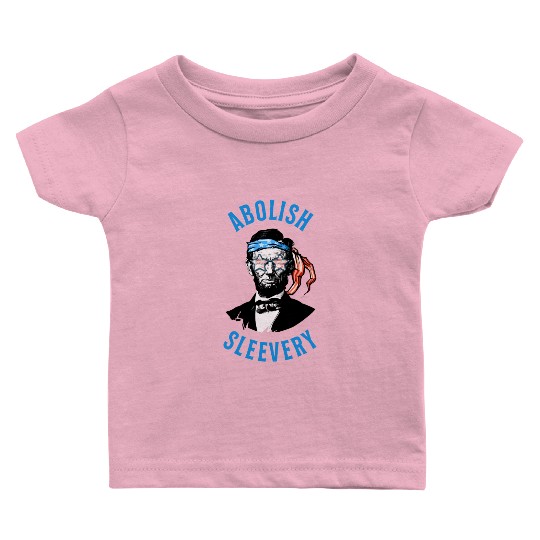 Funny Abraham Lincoln Flag United States Patriotic Baby T Shirts
