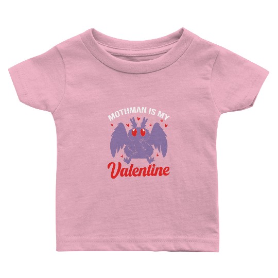 Funny Valentines Day Cryptid Cute Mothman Baby T Shirts