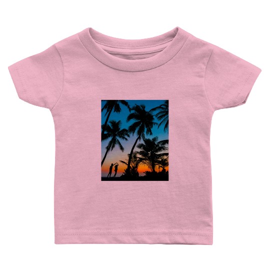 SWEETNESS OF DANCE -SUNSET IMAGE. Baby T Shirts