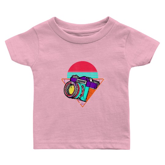 Retro Photography Day Gift Camera Photographer Baby T Shirts
