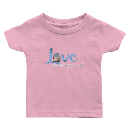 Vintage Love Muskegon Michigan Baby T Shirts