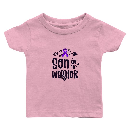 Son Of A Warrior Hodgkins Lymphoma Cancer Baby T Shirts