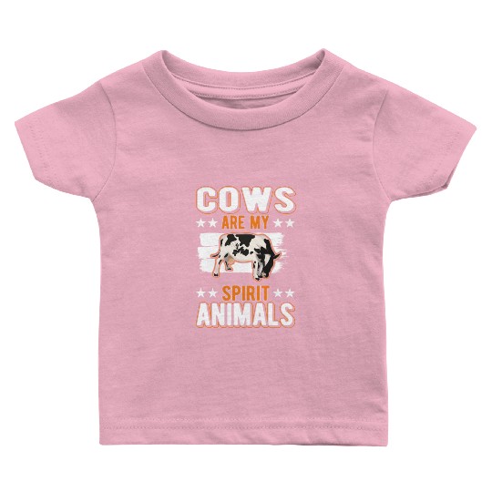 Cow Spirit Animal Cattle Cows Baby T Shirts