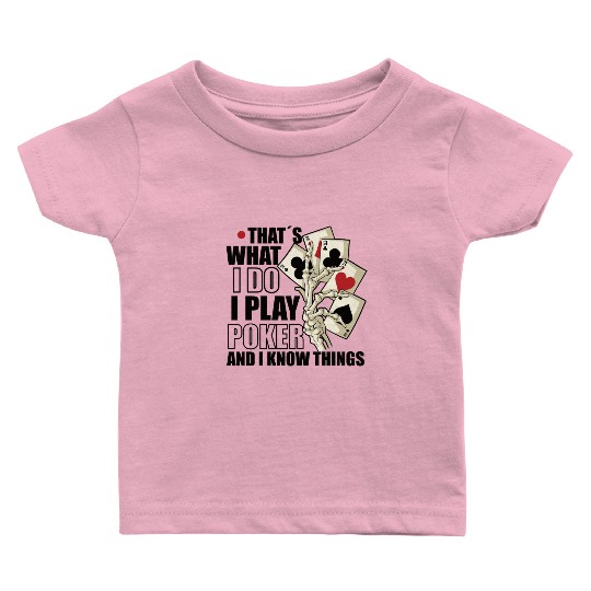 Poker Casino Poker Player Gambling Roulette Gift Baby T Shirts