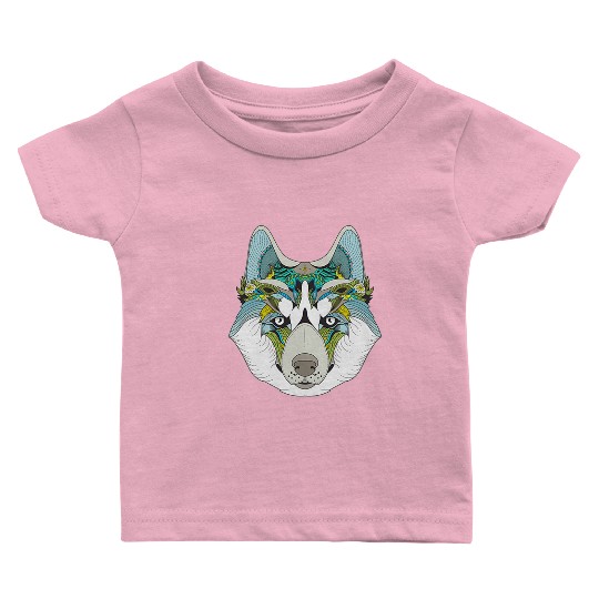 the wolf Baby T Shirts