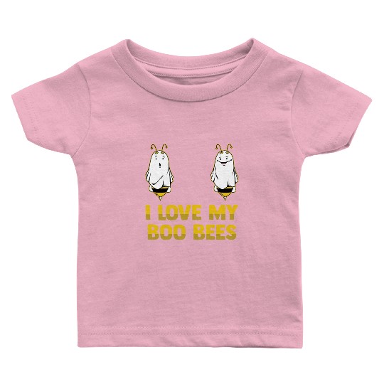 I Love My Boo Bees Bumble Bees Halloween Costume Baby T Shirts