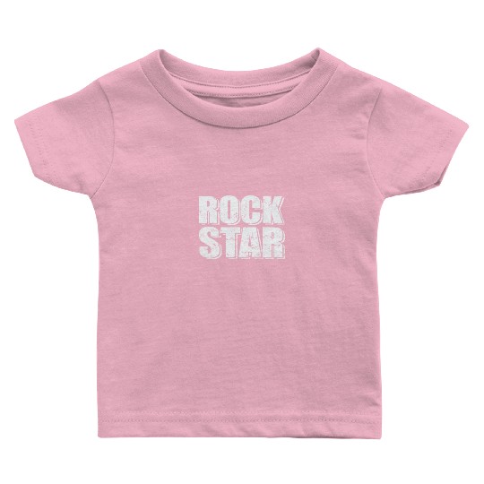 Rock Star Music Style Genre Guitar Rock Band Baby T Shirts