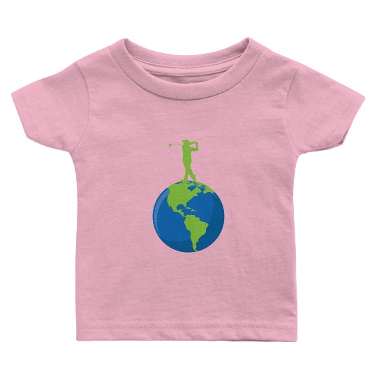 Golf To The Earth Baby T Shirts