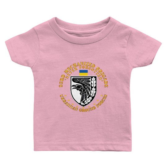 Ukraine 93rd Mechanized Brigade Never Forgotten Baby T Shirts