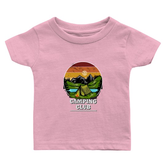 Camping Clun, Tent, Camping Wilderness Baby T Shirts