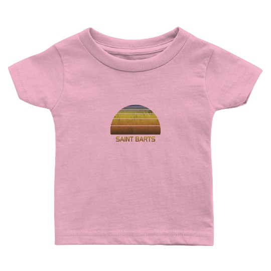 Vintage Sunset Family Vacation Souvenir Saint Baby T Shirts
