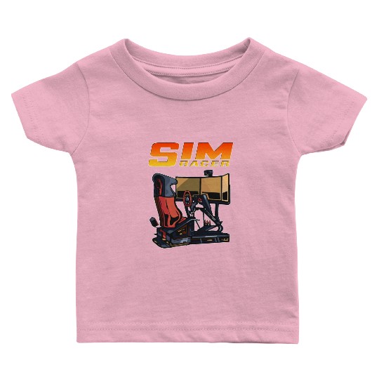 Sim Racer Driving Simulator Gamer Driver Simulator Baby T Shirts