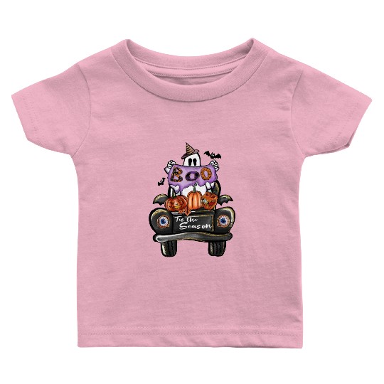 Boo Tis the season sublimation Halloween Baby T Shirts