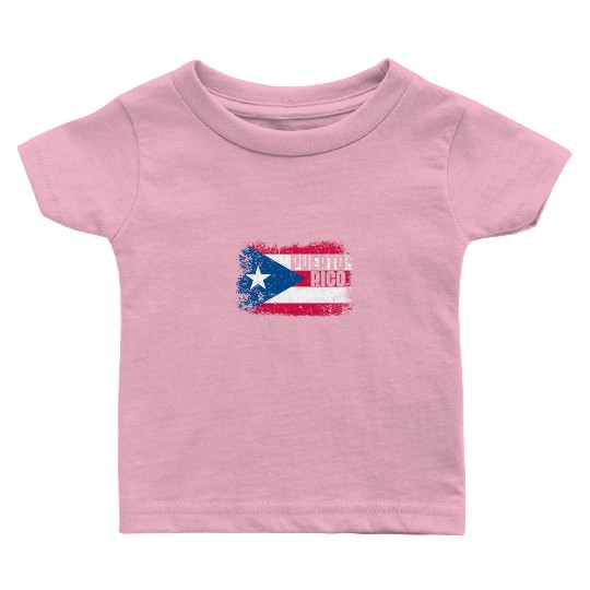 Puerto Rico Flag Baby T Shirts