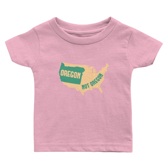 Oregon Not Oregon Map Design for proud Oregonians Baby T Shirts