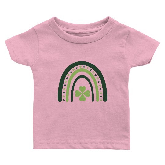 Clover Charm Boho Rainbow Baby T Shirts