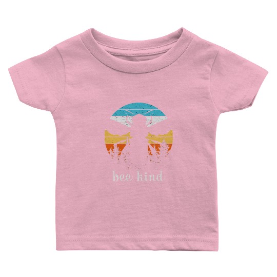 Save the Bees Autumn Sunset Treeline Bee Kind Swea Baby T Shirts