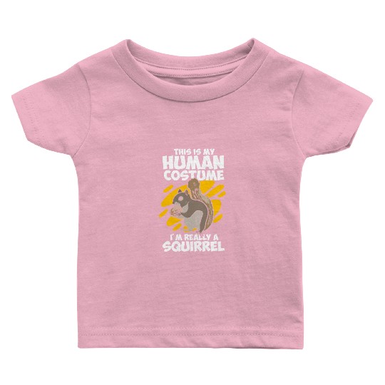 Cute Rodent Squirrels Squirrel Human Costume Baby T Shirts