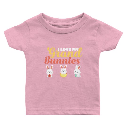 I Love My GrandBunnies Grandma Grandkids Easter T Baby T Shirts