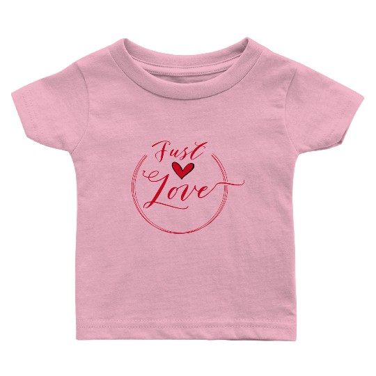 just love red heart Baby T Shirts