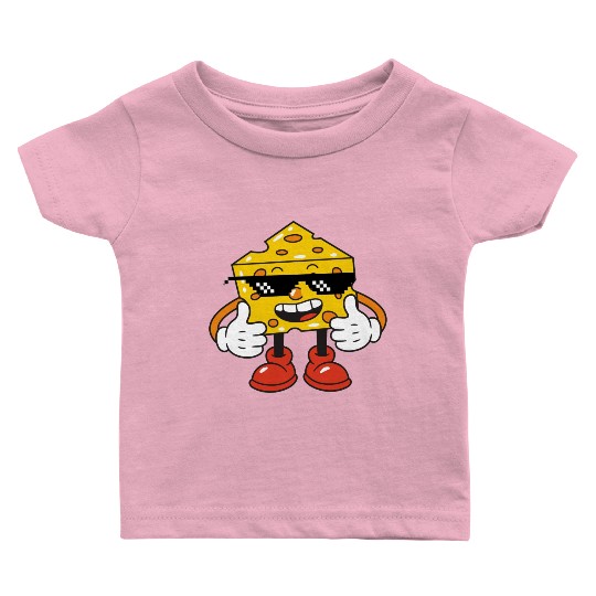 thug life cheese Baby T Shirts