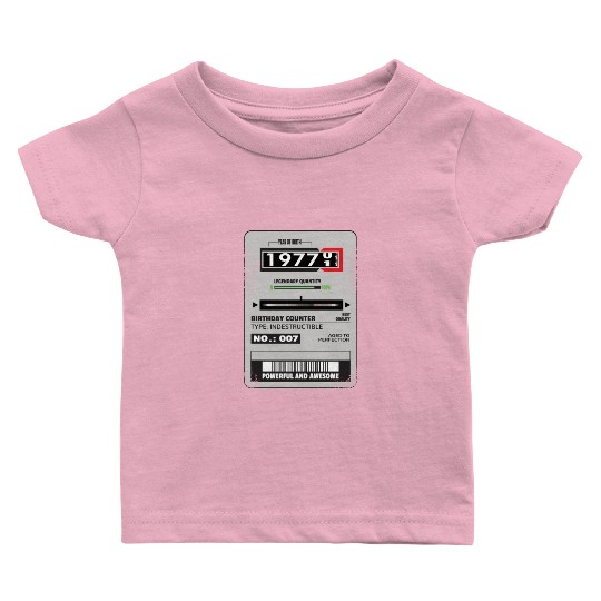electricity meter birthday 1977 electrician gift Baby T Shirts