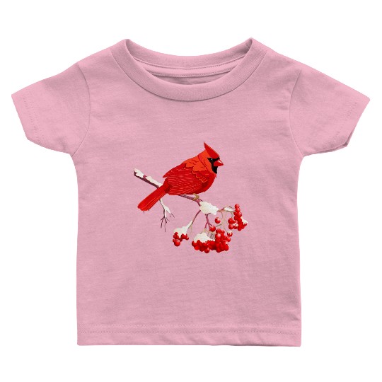 Awesome Red Cardinal Birds Gift Nature Lover Funny Baby T Shirts