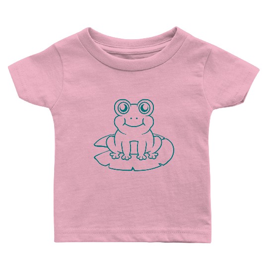Water lily sea leaf frog Baby T Shirts