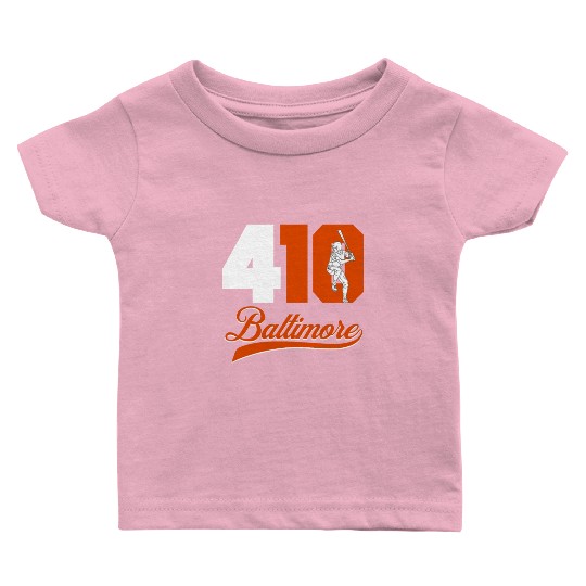 Baltimore baseball area code 410 Baby T Shirts