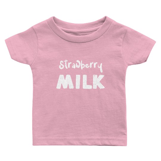 Strawberry Milk - Cow Baby T Shirts