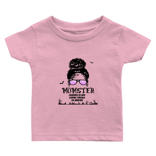 MOMSTER Creepy Halloween Version Of Mama Baby T Shirts