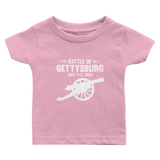 Battle Of Gettysburg Pennsylvania American Us Civi Baby T Shirts