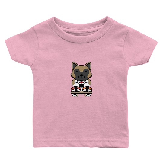 Sushi Lover Akita Baby T Shirts