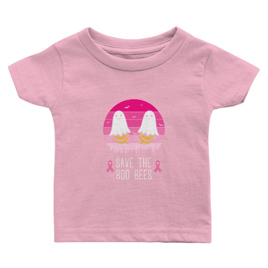 Save the Boo Bees Breast Cancer Awareness Baby T Shirts