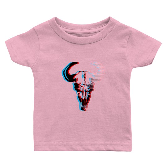 Buffalo skull Baby T Shirts